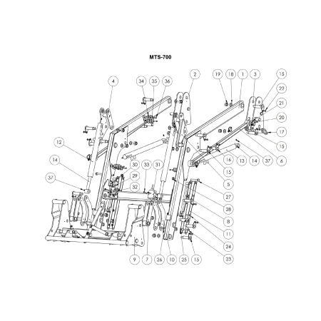 Części do Ładowacza czołowego MTS-700